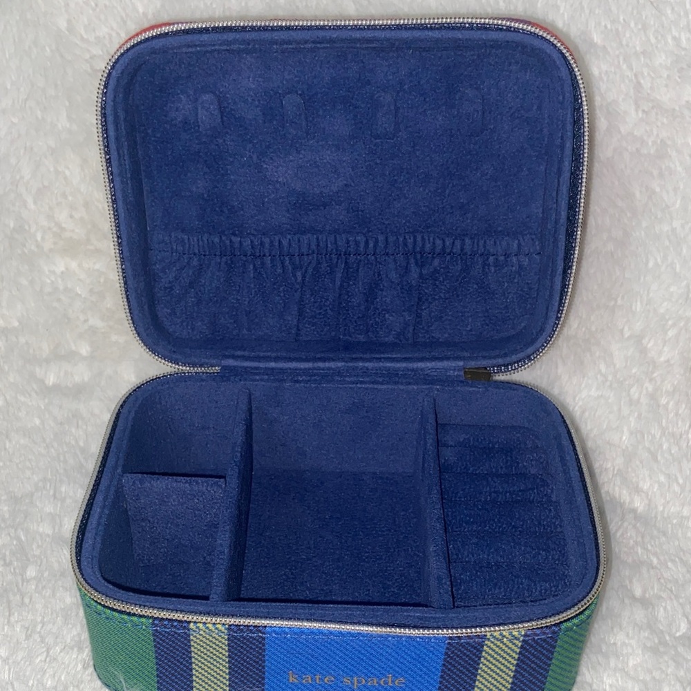 Kate Spade"Grand Plaid Duo" Jewelry Organizer - Picture 8 of 13